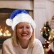 thumbnail image 5 of GOOHOCHY 2pcs Santa Navidad Sombreros azules Santa Claus sombreros de decoración navideña Sombreros de decoración de Navidad, 5 of 7
