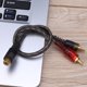 thumbnail image 3 of 1 cable de audio de 27 cm RCA a 2 RCA divisor para sistema de coche 1 pieza, 3 of 6