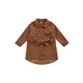 thumbnail image 1 of Seyurigaoka Baby Girl Windbreaker Jacket with Adjustable Belt, Irregular Hem, 1 of 8