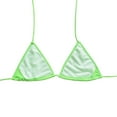 thumbnail image 4 of Jinhomg Thong Bikini Swimsuit for Women 2025 Trendy Halter String Triangle Bikinis Tops with Brazilian Bottom 2 Piece Casual Summer Vacation Bathing Suits Green M, 4 of 10