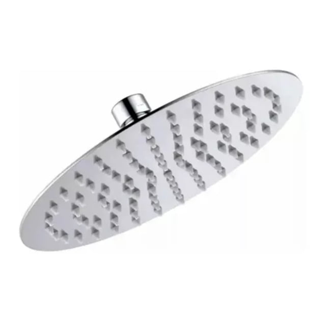 Regadera Redonda Alfa 25cm Cromada Espejo Baja y Media Presión