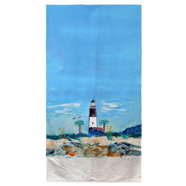 30 x 50 Po Phare de Tybee&44; Serviette de Plage GA