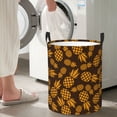 thumbnail image 4 of Picia Colorful Pineapple Large Laundry Basket, Waterproof, Freestanding Laundry Hamper, Collapsible Tall Clothes Hamper with Extended Handles-, 4 of 8