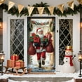 thumbnail image 3 of Cheapark 35x71 Inch Christmas Door Cover - Santa Claus Pattern - Durable Holiday Decor - Entryway Accent for Christmas Family Gatherings & Festive Parties, 3 of 6