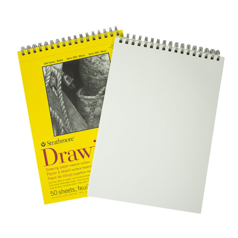 Pro Art Premium Sketch Paper Pad 5.5x8.5 100 sheets, 60#, Wire