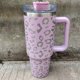 thumbnail image 1 of Taza térmica de acero inoxidable 304 con estampado de leopardo y asa de 40 oz para coche, con pajita, protección contra el frío, 1 of 6
