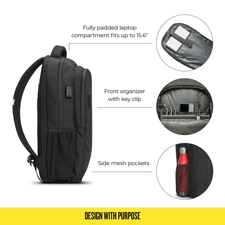 Rabbit grade Perforation Solo Re Define Laptop Backpack, Black, 15.6 Inch - Walmart.com