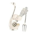 thumbnail image 4 of Juego de Soporte de Base de Cisne Decorativo de metal BLESIY Vajilla de postre Blanco Argenta, 4 of 8