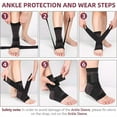 thumbnail image 4 of Ankle Braces Adjustable Compressing Ankle Support For Men Women Stabilize Ankle Brace For Achilles Tendon Support Plantar Fasciitis, 4 of 8
