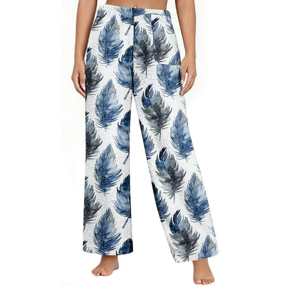 Birdeem Women's Printed Warm Pajama Sleep Pants Fleece Sleepwear with Pockets, Women's Pajama Pants, Fleece Pajamas Women