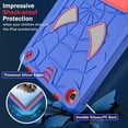 thumbnail image 6 of ELEHOLD Kids Case for Lenovo Tab M10 Plus 3rd Gen 10.6" (2022), Three-Layer Heavy Duty Rugged Cover with Foldable Kickstand Crossbody Shoulder Strap Shockproof Full Body Case,Blue+Red, 6 of 6