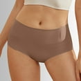 thumbnail image 2 of Womens Panties Solid Period Underwear Comfort Breathable Cotton Leak Proof Menstrual Briefs Ladies Panties Coffee XL, 2 of 4