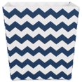 thumbnail image 3 of Design Imports CAMZ37974 Bac de Rangement Trapézoïdal en Polyester Chevron 11 x 11 x 11 Po, Bleu Nautique, 3 of 4