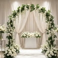thumbnail image 1 of Iumwxz Artificial Forsythia Wisteria Garland Greenery Decorative Floral Vine Door Window Railing Home Wedding Event Spring Summer Visual Arrangement White, 1 of 6