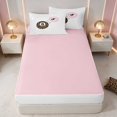 thumbnail image 4 of Erosebridal Billiard Zipper Twin Comforter Sets with Fitted Sheet and 2 Pillowcases Pink Zipper Bedding Set, Pink White, Pink Reversible, 4 of 7
