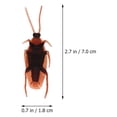 thumbnail image 3 of SHISUYAN 100 Pcs Faux Cafards en Plastique Réalistes Insectes Réalistes Faux Cafards Nouveauté Insectes, 3 of 9