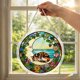 thumbnail image 4 of Acrylic Puzzles Suncatcher Window Hanging 83 Pieces Stained Glass Acrylic Puzzle Song Decoration For Women Men Mom Birthday Home Decor, 4 of 9