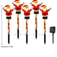 thumbnail image 3 of Beautynvta 6 Pcs Solar Christmas Garden Stake Lights, Outdoor Waterproof Solar Santa Claus Stake Pathway Lights for Yard Garden Patio Lawn Decor, 3 of 7