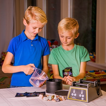 National Geographic Hobby Rock Tumbler – Easily Create Polished (Best Rock Tumbler For Kids)