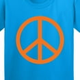 thumbnail image 4 of Inktastic Funky Orange Peace Sign Youth T-Shirt, 4 of 5