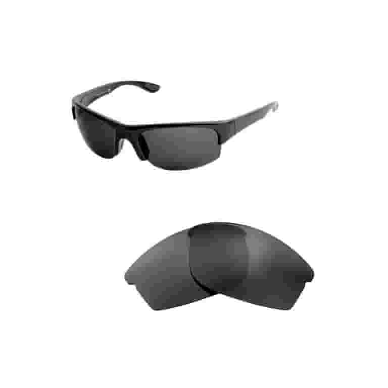Walleva Black Polarized Replacement Lenses for Ray-Ban RB4173 62mm