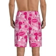 thumbnail image 2 of JUNZAN Poodle Dog Pattern Sleep Pajama Shorts for Men,Men's Pajama Bottoms,Sleepwear,Pj Shorts, 2 of 7