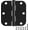 Matte Black-Rounded, variant on 3 Pack Rounded Door Hinges Brushed Nickel 3.5 Inch 5/8" Radius Hardware Satin 3 ½" Heavy Duty Flat Iron Silver Hinge for Doors Kit Interior 3 1/2" Bedroom Kitchen Living Storage Study Room Hallway