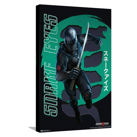 G.I. Joe: Snake Eyes - Green Canvas Wall Poster, 14.725" x 22.375"