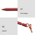 thumbnail image 4 of Mosiee Piquets de Tente Clous Ensemble Universel en Forme de Y 12 Pcs 18Cm*1.2Cm Alliage d'Aluminium Randonnée Camping Extérieur, 4 of 9