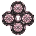 thumbnail image 5 of WOBOGO Purple Mandala Flowers Round Placemats Set of 1 Heat Resistant Washable Kitchen Table Decorations 15.4in, 5 of 7