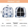 thumbnail image 3 of Blue and White Geometric Quatrefoil Seat Covers for Dining Room Chairs Set Of 4,Stretch Printed Washable Chair Seat Cover with Elastic Ties and Button,Removable Waterproof Couch Cushion Covers, 3 of 6
