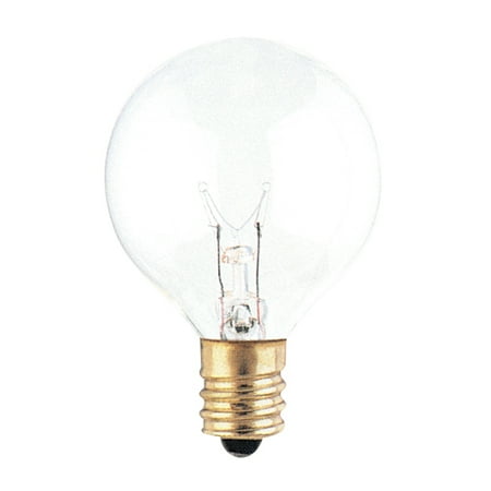 

25 Watt Incandescent G12 Globe Candelabra Base Clear Pack of 12