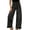 Black, variant on Hvogkswy Wide Leg Jeans for Women Trendy Polka Dot Light Wash Denim Pants Loose Stretchy Denim Pants with Ruffle Hem
