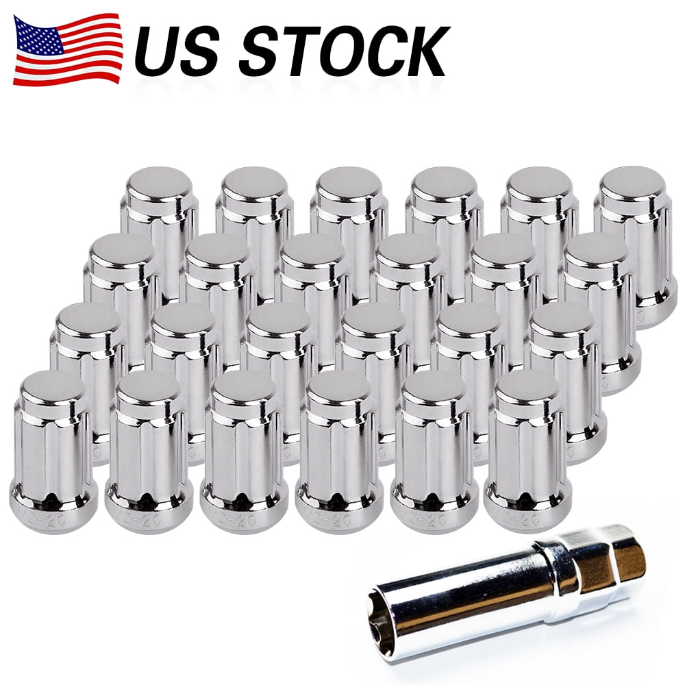 MOTORS Parts & Accessories Automotive 12x1.5 Chrome Rims Spline Lug Kit