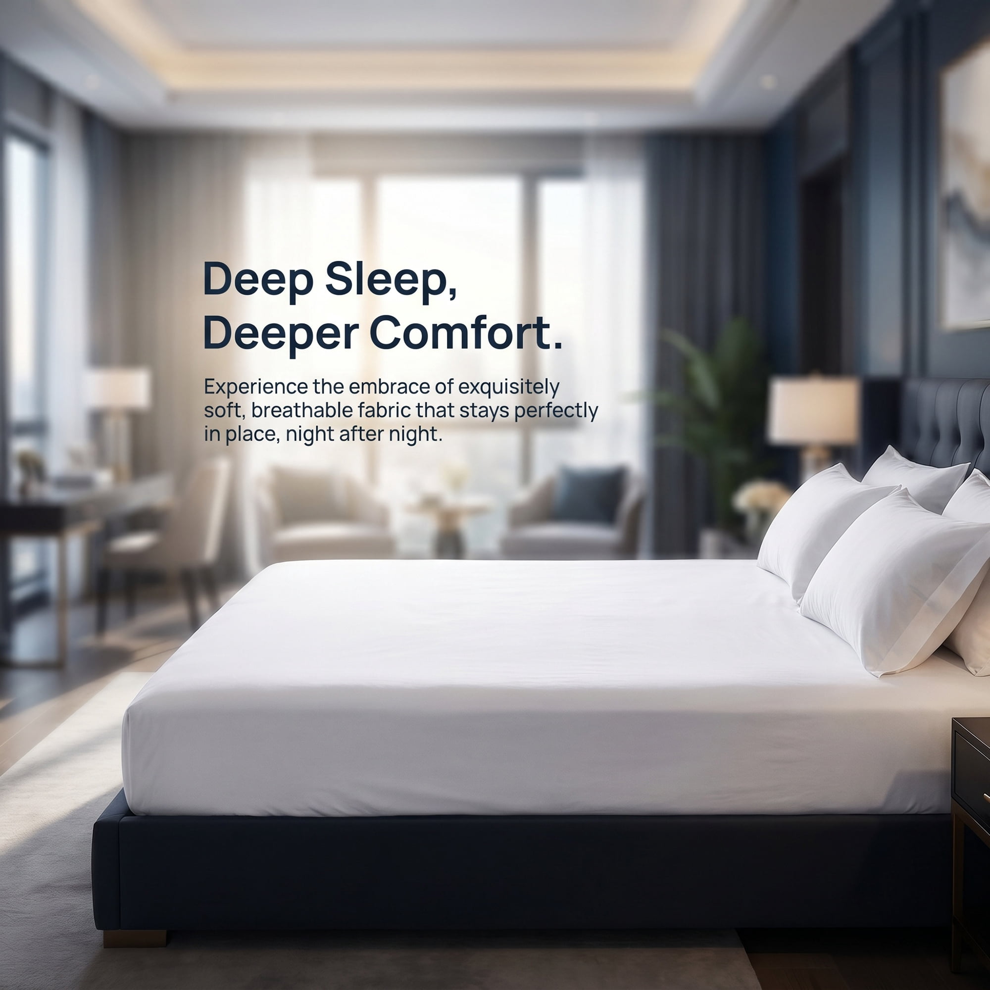 Unique Bargains Fitted Sheet Polyester Bed Sheets Comfortable Bedding White 76"x79.9"