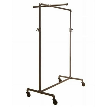 Econoco Pipeline Adjustable Ballet Rack With One Cross Bar - Anthracite Grey