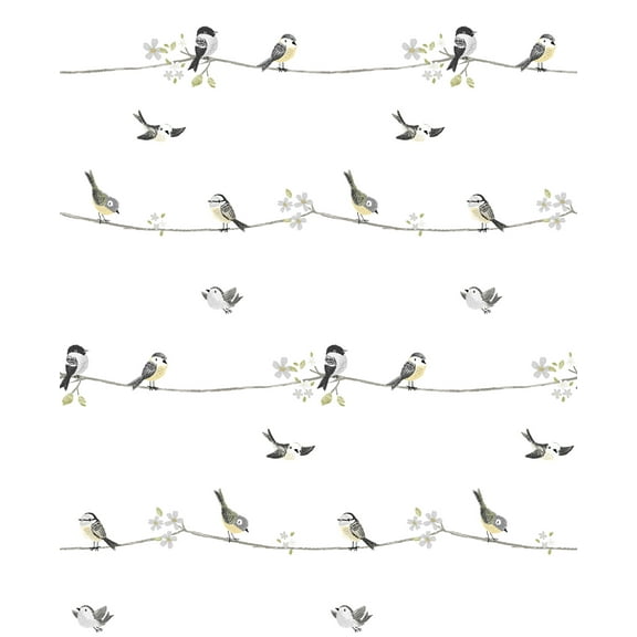 NextWall Sweet Tweet Peel and Stick Wallpaper