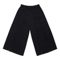 thumbnail image 5 of Men's Wide Leg Casual Baggy Japanese Yoga Harem Pants Hip Hop Cropped Pants Loose Fit Size 3XL Black, 5 of 5