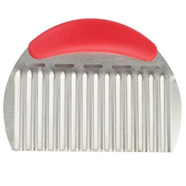 POINTERTECK Stainless Steel Wave Cutter Wave Potato Cutter For Potatoes Crinkle Fries And Fruit Vegetable Blade With Wavy Edge