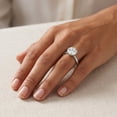thumbnail image 5 of Rosec Jewels Lab Grown Diamond Engagement Ring 2 Carat - IGI Certified (E-VS1 Quality) - Gift for Special Occasions, 925 Sterling Silver, US 4.00, 5 of 8