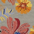 thumbnail image 4 of SAFAVIEH Four Seasons Caelan Novelty Flowers Area Rug, Grey/Orange, 2'6" x 4', 4 of 5
