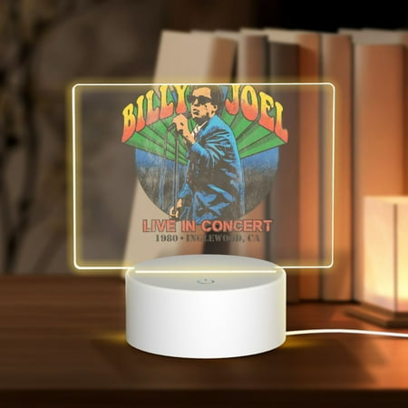 

Billy Joel Night light plug-in night light bedroom for Stairway/Hallway/Kitchen Rectangular acrylic lampRectangular Acrylic Night Light