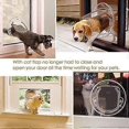 thumbnail image 2 of Puerta pequeña abatible para perros y gatos con 4 opciones de cierre redondas, 2 of 5