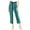 Blue, variant on Maison Jules Womens Striped Belted Culotte Pants