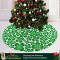 thumbnail image 6 of Coolnut Lucky Clover Christmas Tree Skirt 36", St. Patrick's Day Tree Skirt Double Layers Polyester Easter Tree Skirt for St. Patrick's Day Holiday Party Decoration, 6 of 6