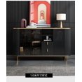 thumbnail image 1 of Light luxury rock plate table side cabinet Solid wood simple living room entrance cabinet marble tea side cabinet My Lux Decor Round, 1 of 7