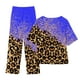 thumbnail image 3 of Puntoco Conjunto de traje de dos piezas con cuello redondo y manga corta estampado de verano para mujer Puntoco Puntoco-1091, 3 of 3