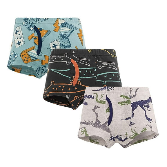 XZNPDUCQ Toddler Training Underwear Boys Cotton Underwear Cool Breathable Comfort Cotton Soft Shorts Kids Boxer Briefs Triangle Briefs Pack Of 4 Thermal Underwear for 2-10 Years(150,H)