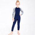 thumbnail image 4 of Greeniant Trajes de neopreno para niños y niñas, traje de buceo a prueba de frío, pantalones de manga larga gruesos, traje de baño para jóvenes, Deportes acuáticos azul marino XXL Greeniant OD003675-10, 4 of 6