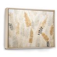 thumbnail image 2 of Designart "Graceful Serenity Amongst The Golden Ferns II" Ferns Floater Framed Canvas Prints, 2 of 5